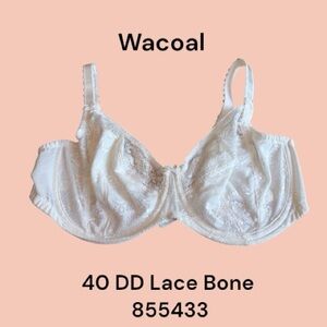 Wacoal Bone Lace Underwire Bra with Adjustable Straps Full Coverage